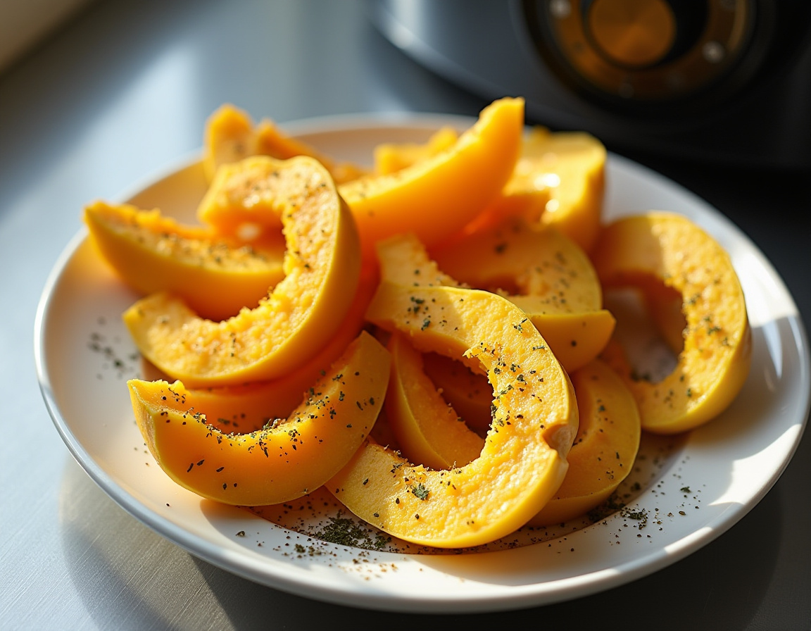 Cukinia w airfryer – chrupiące kawałki pieczonej cukinii.