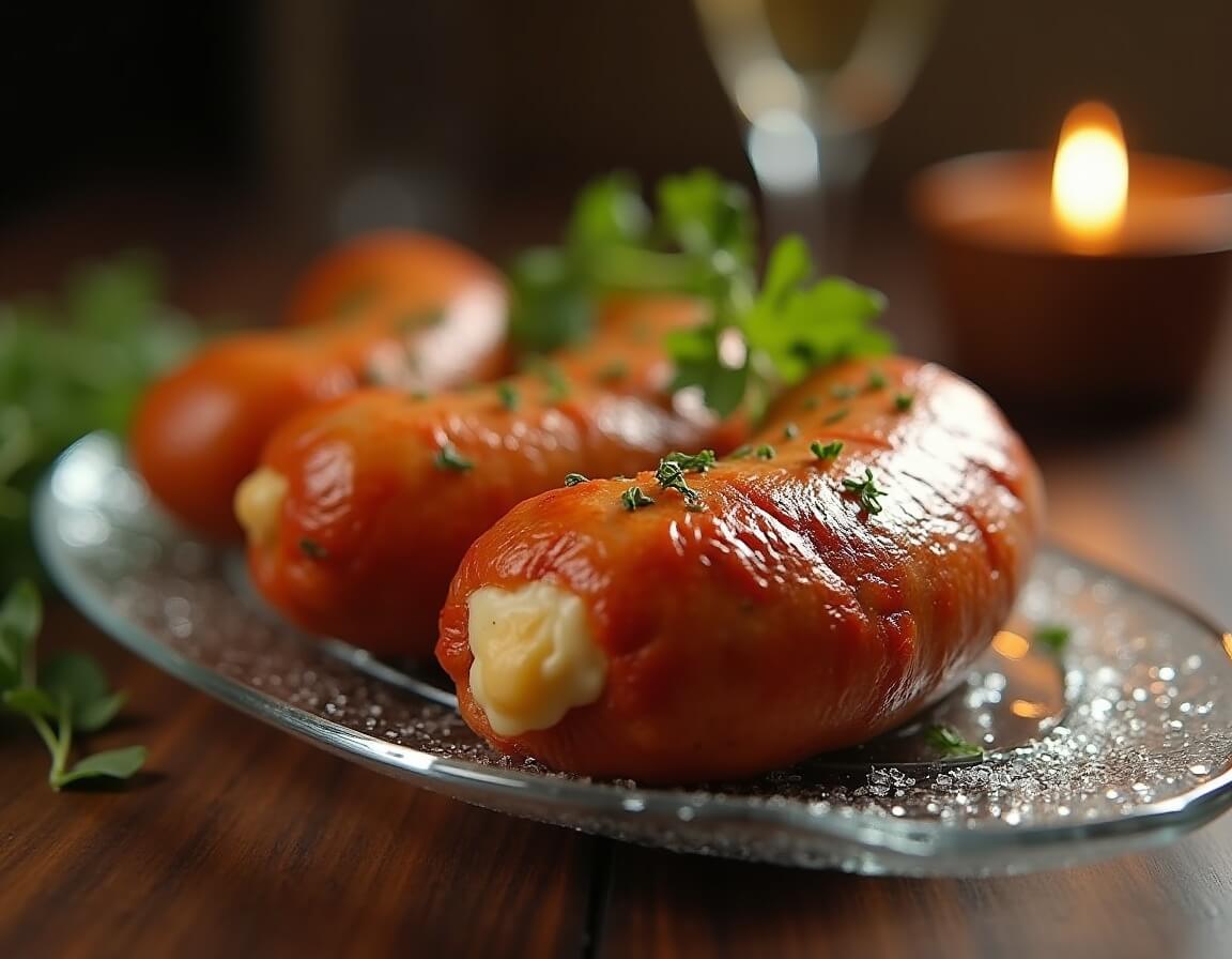 Kiełbasa w airfryer, saftig og sprød pølse tilberedt i airfryer.