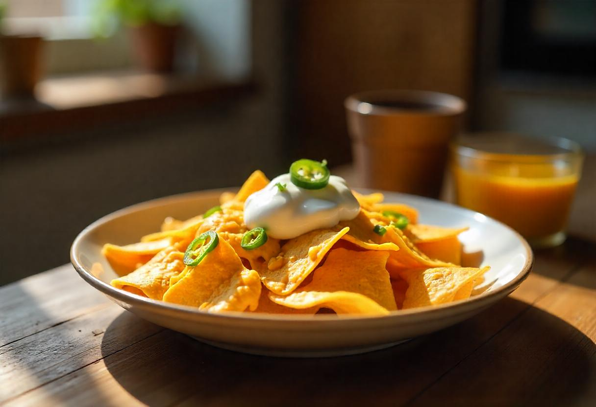 Nachosy w airfryer – pyszna i chrupiąca przekąska przygotowana w airfryerze.