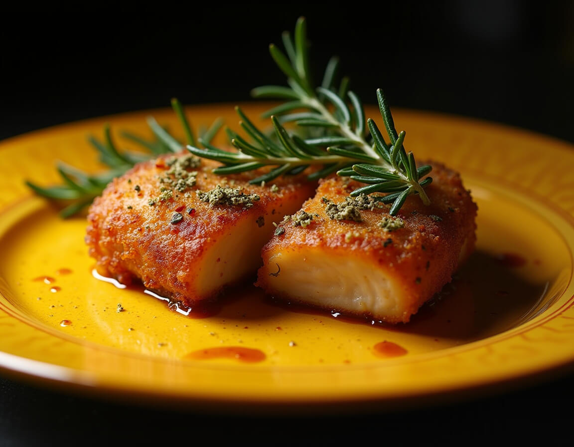 Schab w airfryer, idealnie upieczony z chrupiącą skórką.